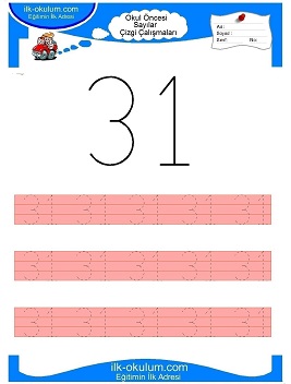 Çocuklar İçin Çizgi Çalışma Sayfaları 